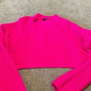 Neon cropped sweater